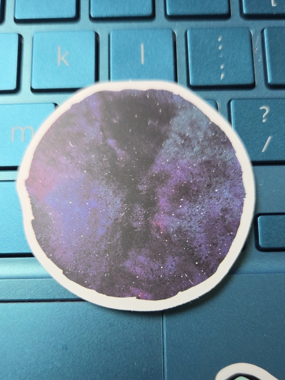 Galaxy Circle Wall Sticker - Purple